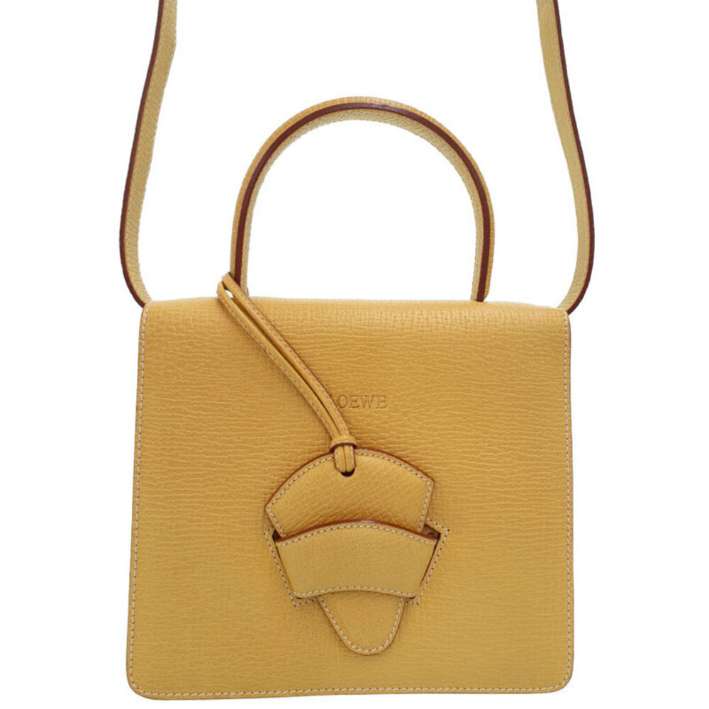 LOEWE Barcelona 2way Handbag Leather Shoulder Bag